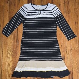 White House Black Market Striped Dress Size S